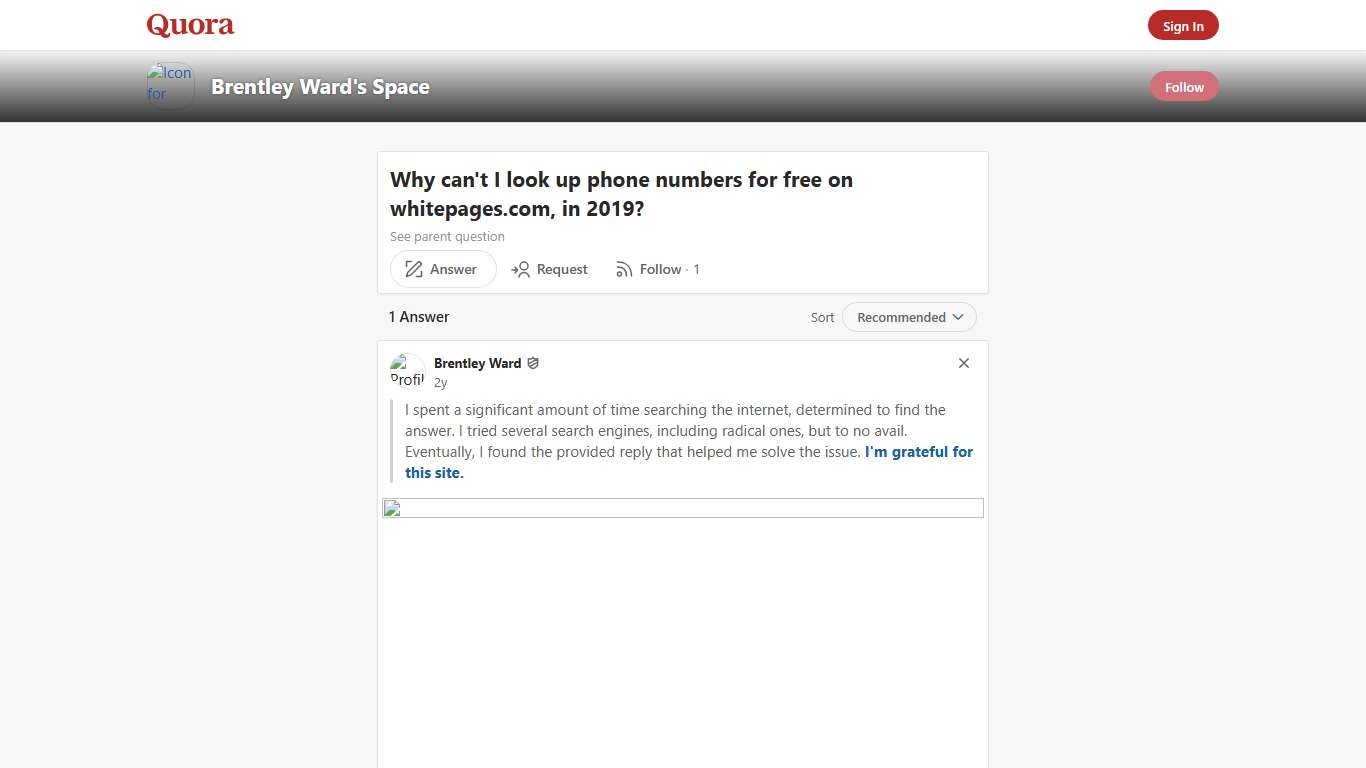 Why can't I look up phone numbers for free on whitepages.com, in 2019? - Brentley Ward's Space - Quora